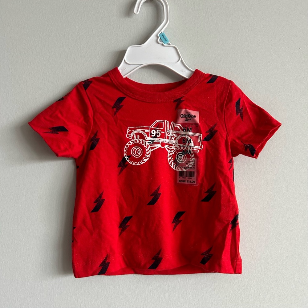 Kid’s monster truck t-shirt NWT size 6 mo